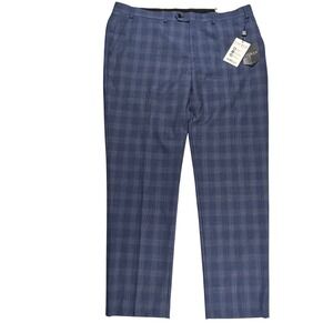 Lauren Ralph Lauren Mens Blue Plaid Edgewood UltraFlex Suit Pants 42W x 32L NEW